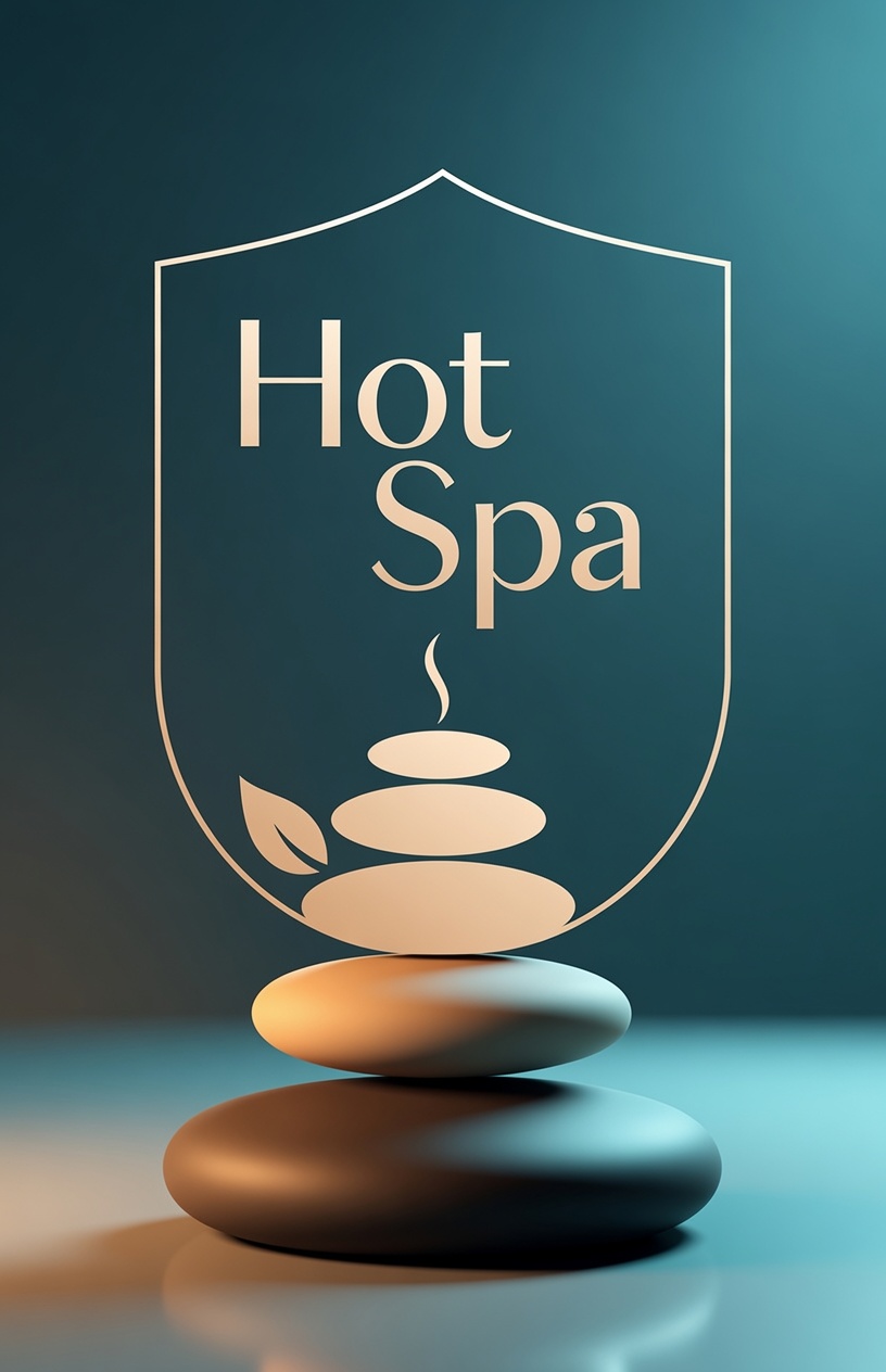 HotSpa logo — hot stone spa icon